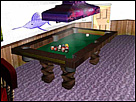 3D Model - Pool Table and Blue Marlin