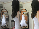 This is a photo enhancement of a bride's wedding photo, color enhancement and the clutter was removed.
