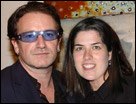 This is a super-imposed photo of my wife Kirsten, with Bono, the lead singer of the band U2.