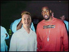 This is a super-imposed photo of my brother Tim with Philadelphia Eagles quarterback, Donovan McNabb.